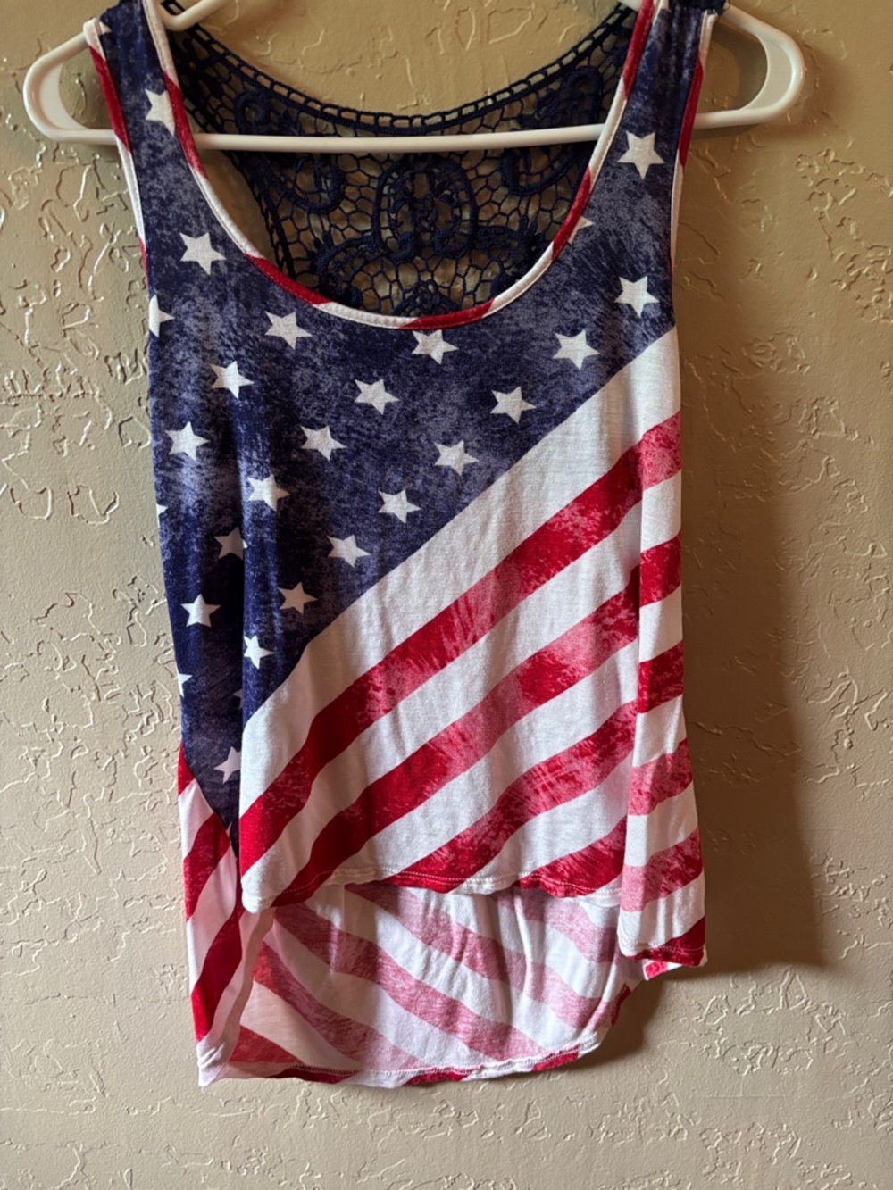 Rue21 Red, White & Blue Stars & Stripes Tank Top